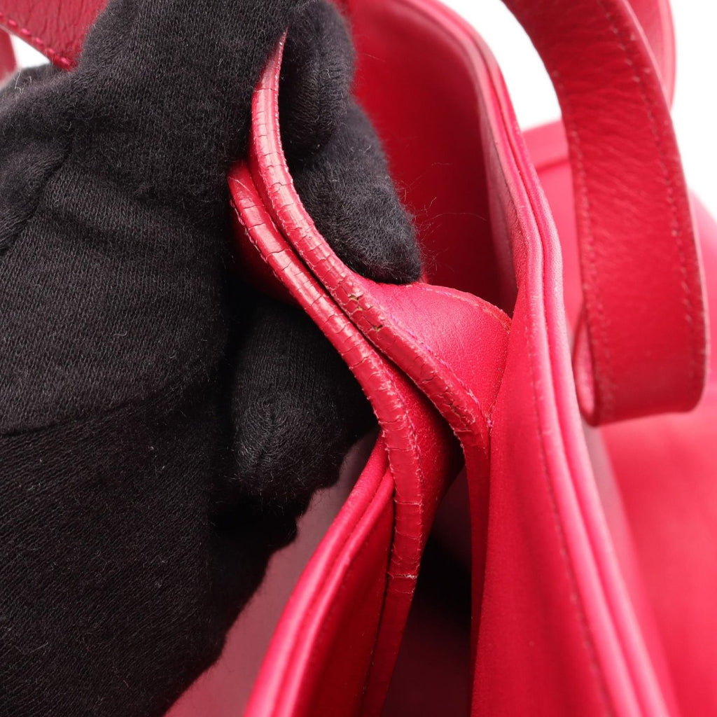 Saint Laurent Paris Tote Bag Volice Pink Leather — view 8