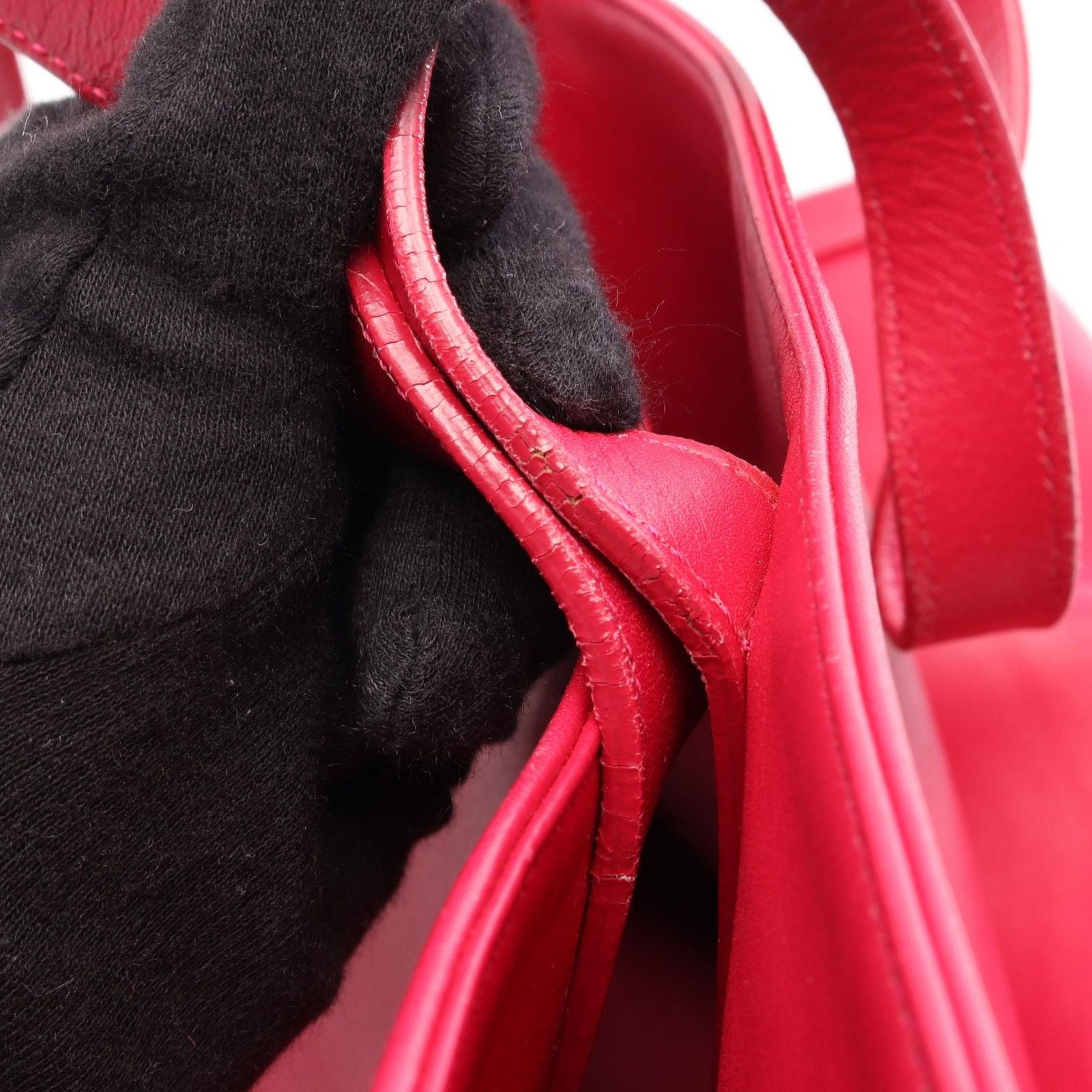 Saint Laurent Paris Tote Bag Volice Pink Leather — view 8