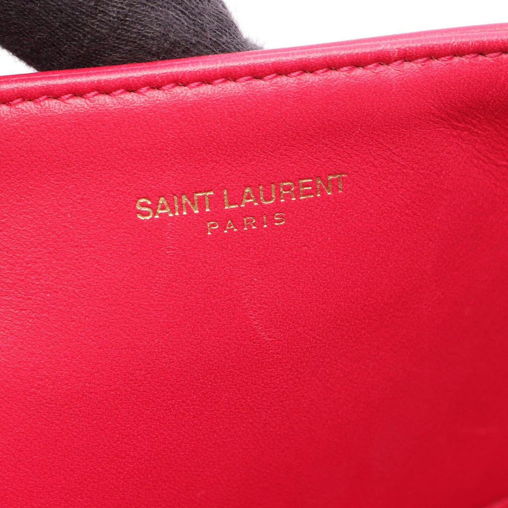 Saint Laurent Paris Tote Bag Volice Pink Leather — view 4