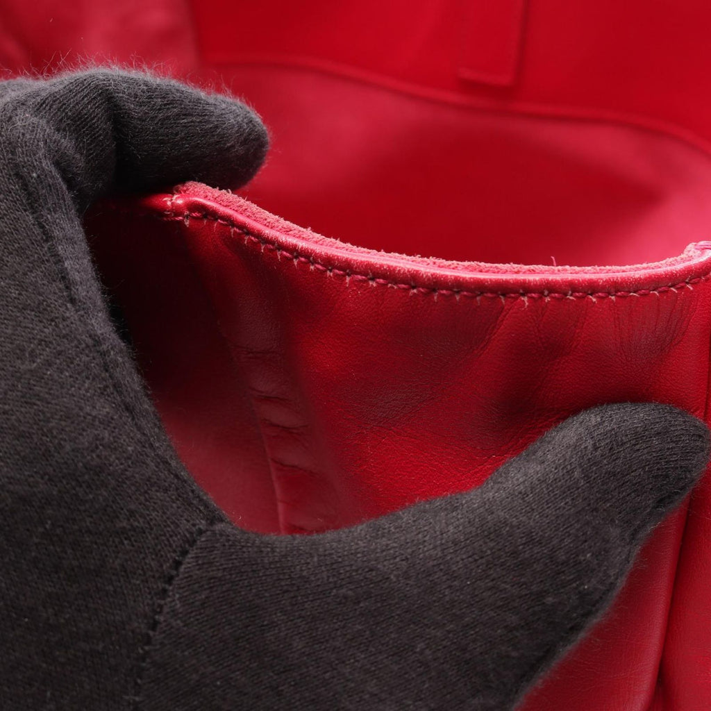 Saint Laurent Paris Tote Bag Volice Pink Leather — view 7