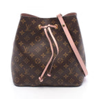 Louis Vuitton Shoulder Bag Neo Noe Monogram Rose Poudre Canvas Leather