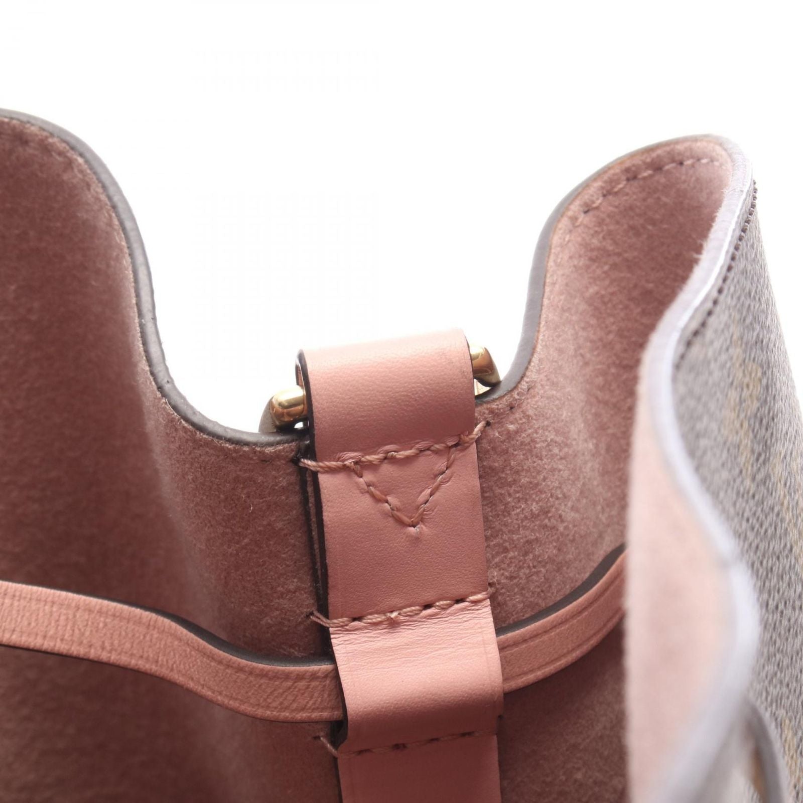Louis Vuitton Shoulder Bag Neo Noe Monogram Rose Poudre Canvas Leather — view 8