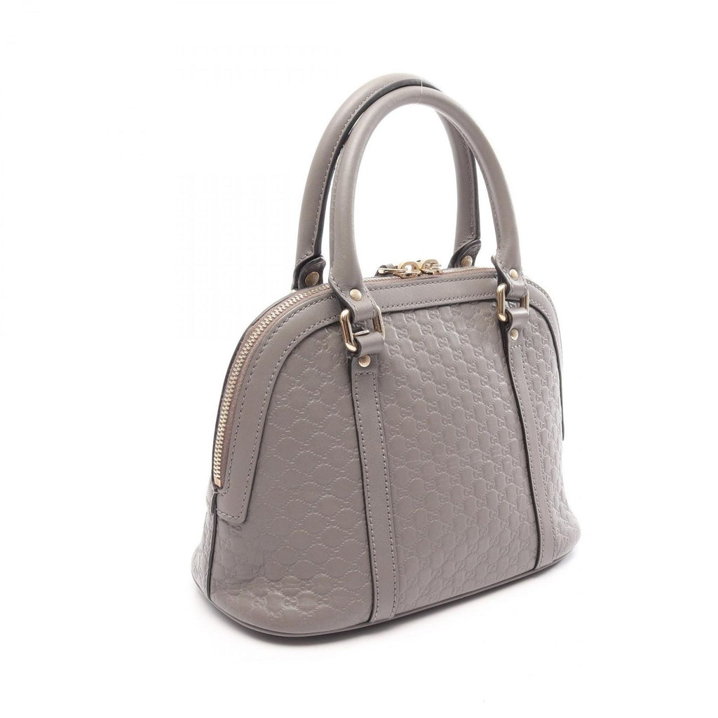 Gucci Micro Guccissima 2-Way Gray Leather GG Shoulder Bag — view 2