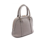Gucci Micro Guccissima 2-Way Gray Leather GG Shoulder Bag — view 2