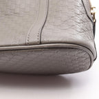 Gucci Micro Guccissima 2-Way Gray Leather GG Shoulder Bag — view 8