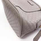 Gucci Micro Guccissima 2-Way Gray Leather GG Shoulder Bag — view 7