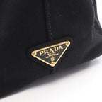 Prada Tote Bag Canapa 2-Way Black White Canvas Mini — view 5