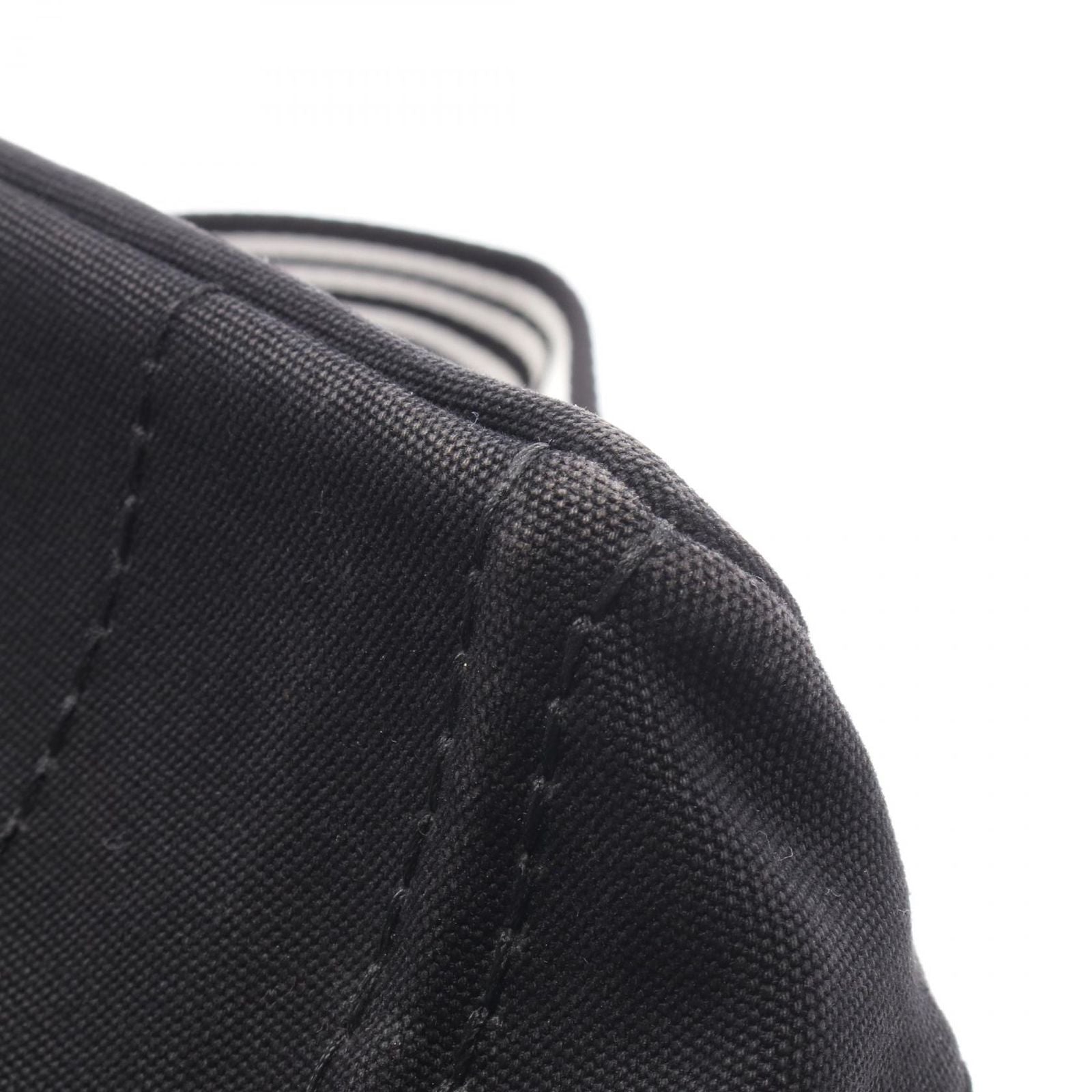 Prada Tote Bag Canapa 2-Way Black White Canvas Mini — view 6