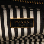 Prada Tote Bag Canapa 2-Way Black White Canvas Mini — view 4