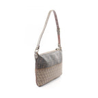 Fendi Shoulder Bag Zucca Zucchino Brown Canvas Leather — view 2