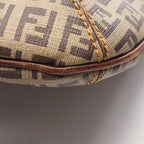 Fendi Shoulder Bag Zucca Zucchino Brown Canvas Leather — view 5