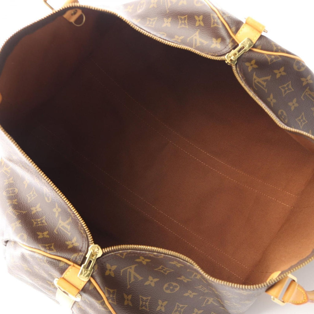 Louis Vuitton Boston Bag Keepall Bandouliere 55 Monogram Canvas Leather — view 3