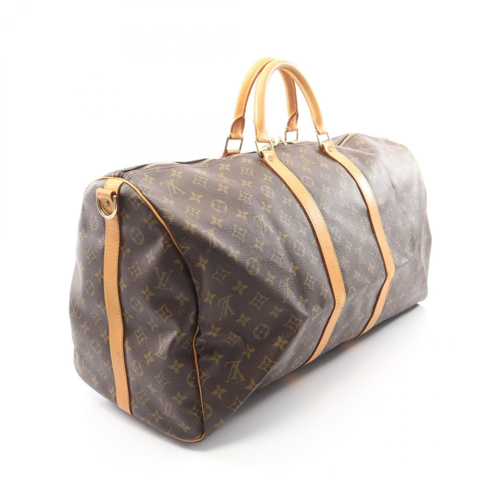 Louis Vuitton Boston Bag Keepall Bandouliere 55 Monogram Canvas Leather — view 2