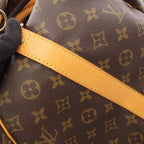 Louis Vuitton Boston Bag Keepall Bandouliere 55 Monogram Canvas Leather — view 8