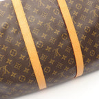 Louis Vuitton Boston Bag Keepall Bandouliere 55 Monogram Canvas Leather — view 6
