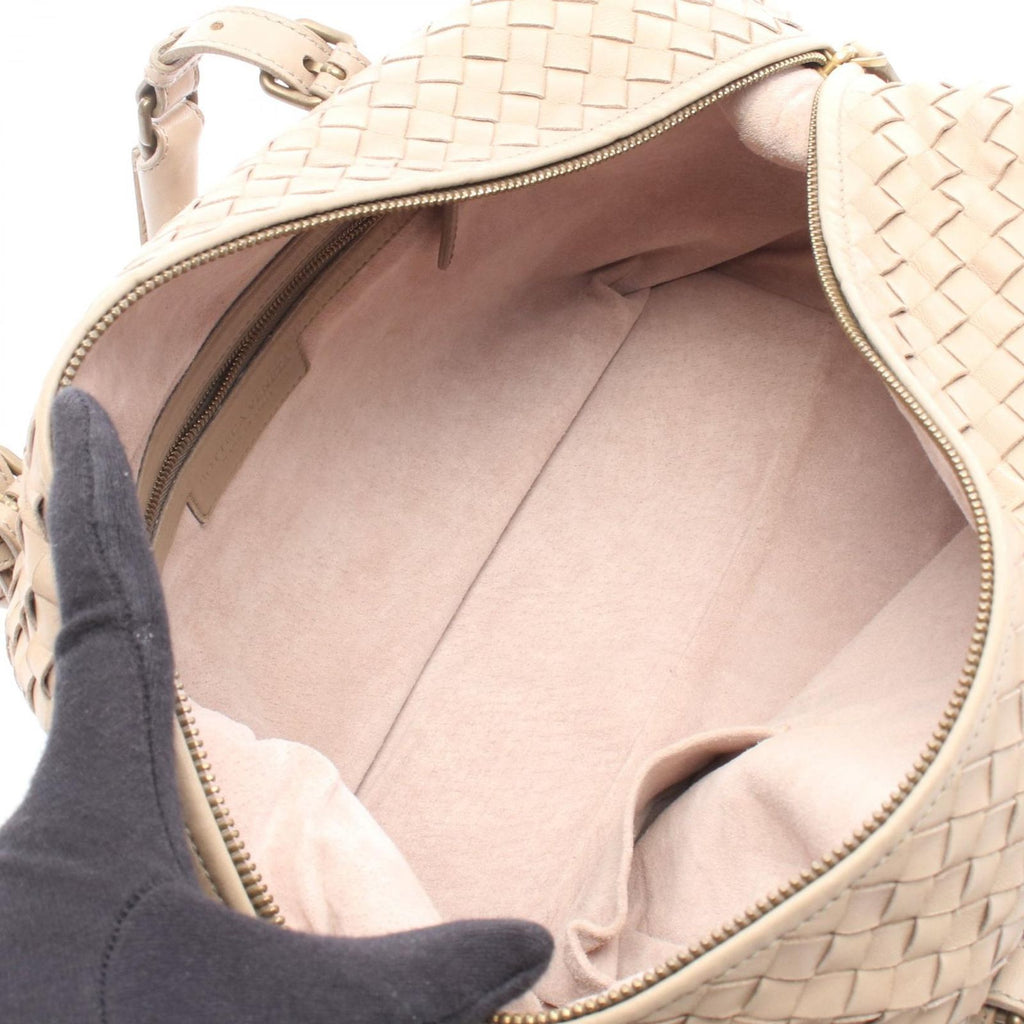 Bottega Veneta Intrecciato Beige Leather Handbag — view 3