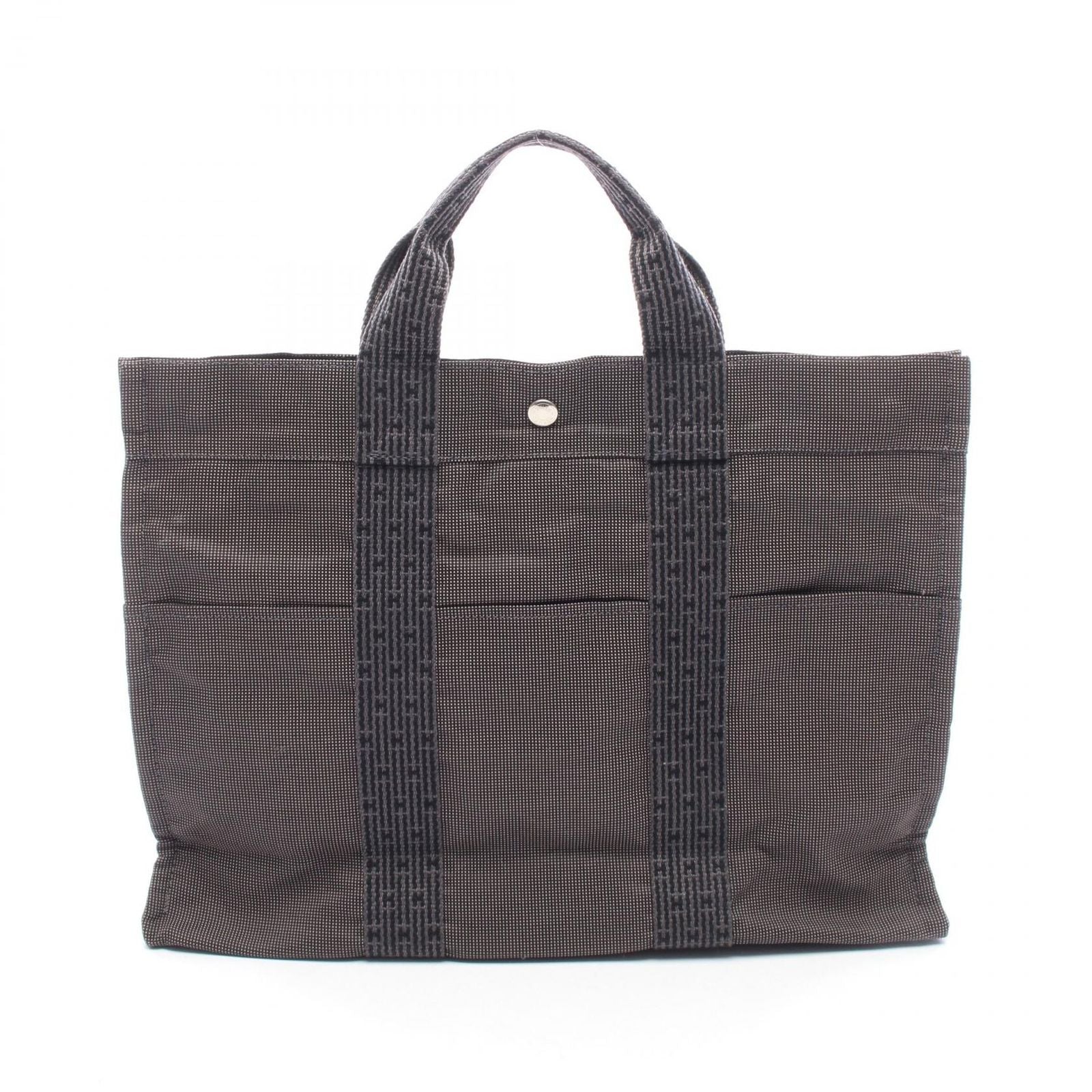 Hermes Tote Bag Her Line MM Gray Nylon