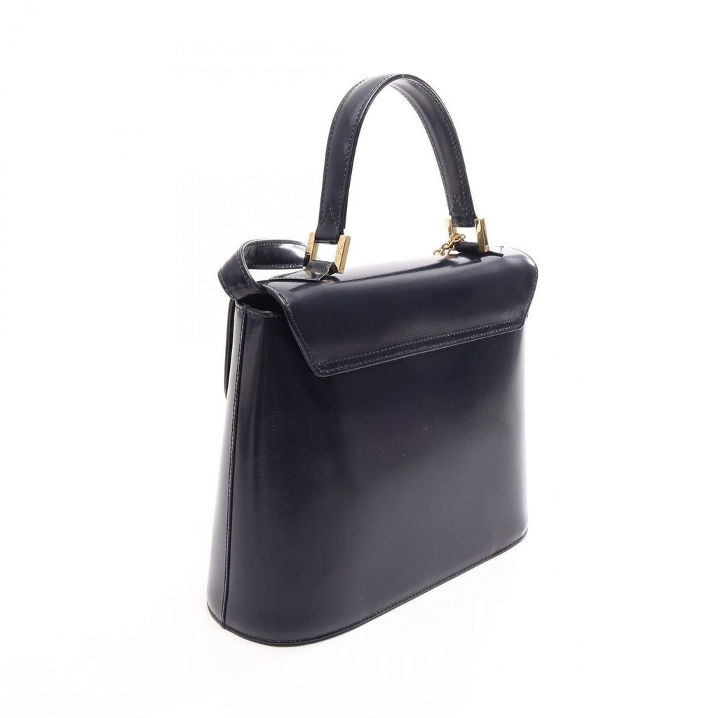 Saint Laurent 2-Way Navy Leather Handbag — view 2
