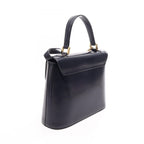 Saint Laurent 2-Way Navy Leather Handbag — view 2