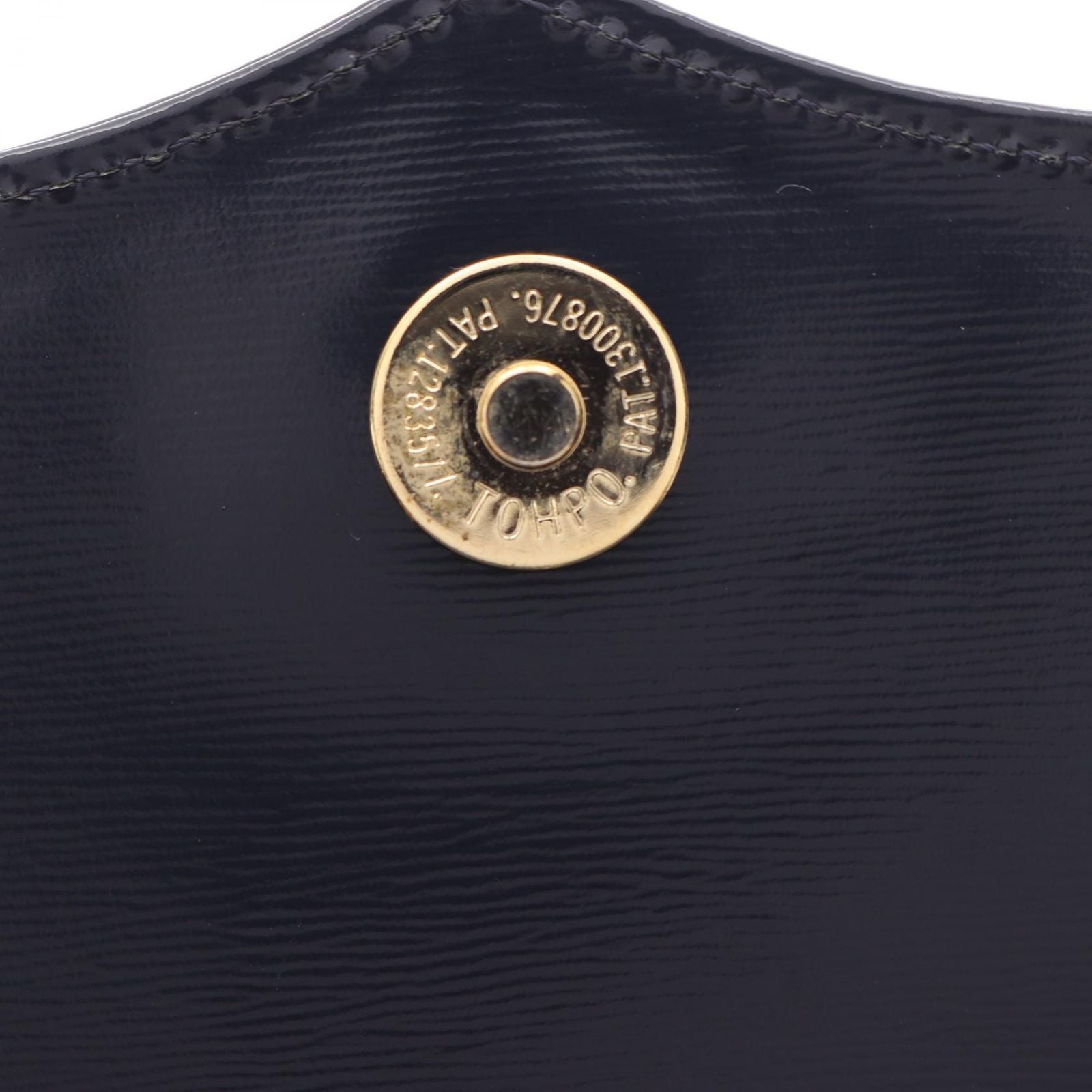 Saint Laurent 2-Way Navy Leather Handbag — view 5