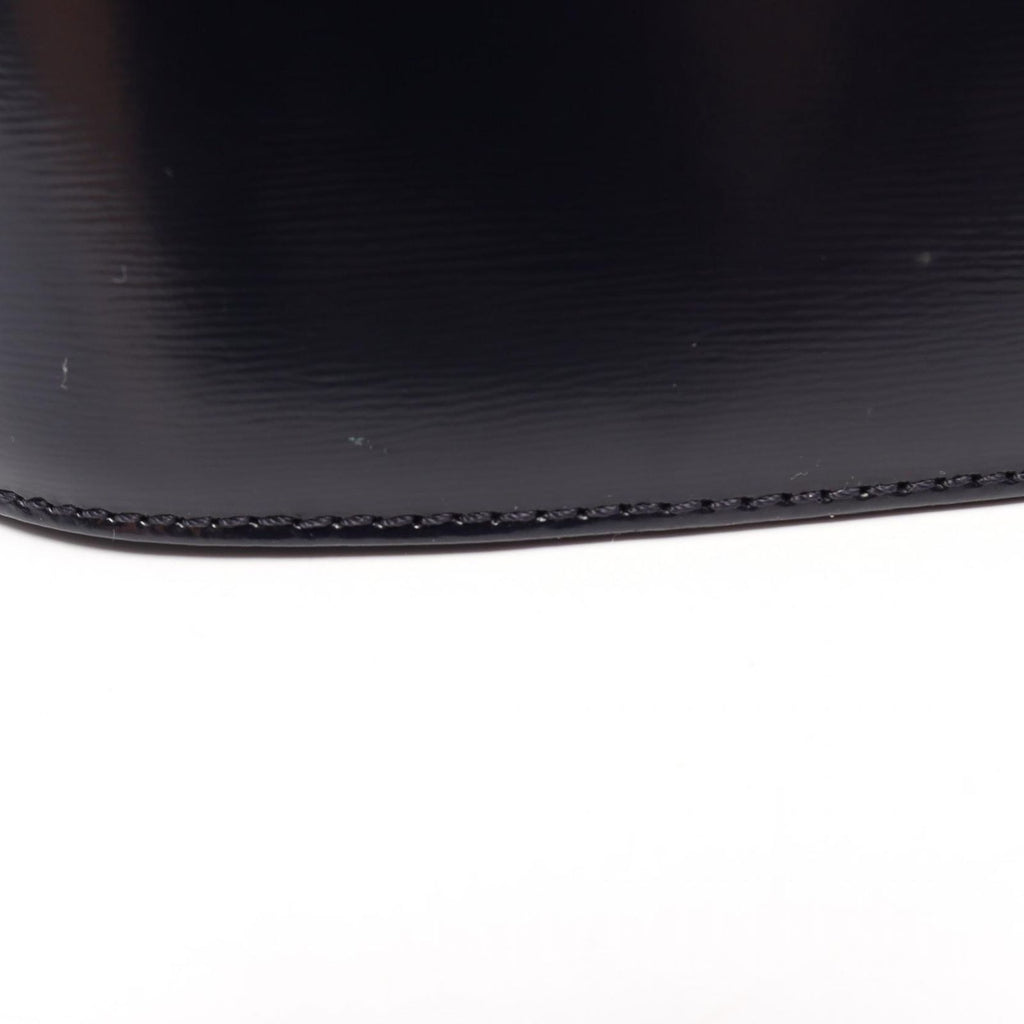 Saint Laurent 2-Way Navy Leather Handbag — view 8