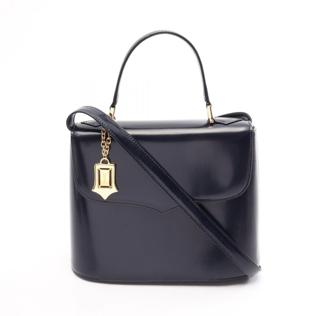 Saint Laurent 2-Way Navy Leather Handbag
