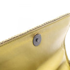 Bottega Veneta Shoulder Bag Olympia Intrecciato Green Exotic Leather Chain — view 6