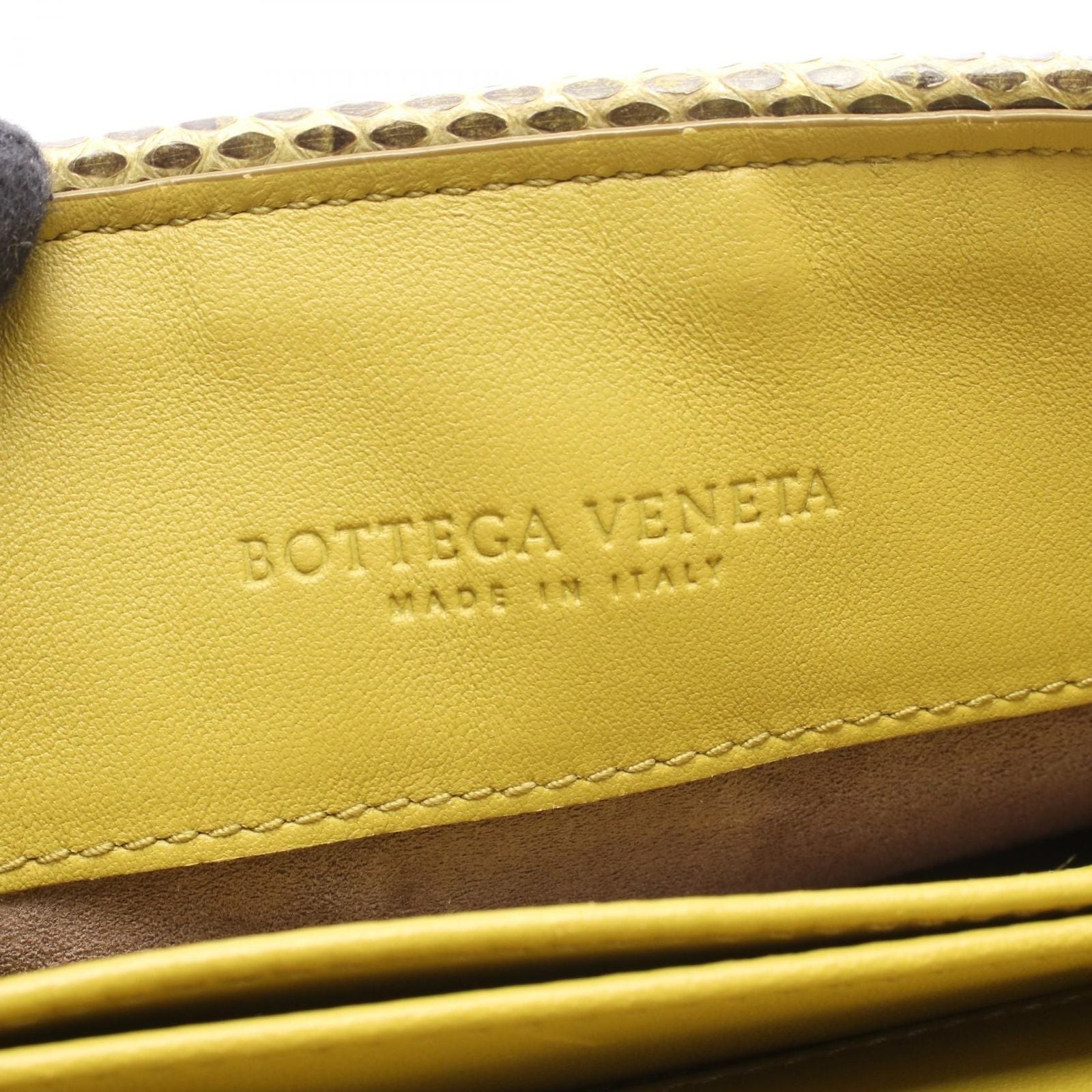 Bottega Veneta Shoulder Bag Olympia Intrecciato Green Exotic Leather Chain — view 4