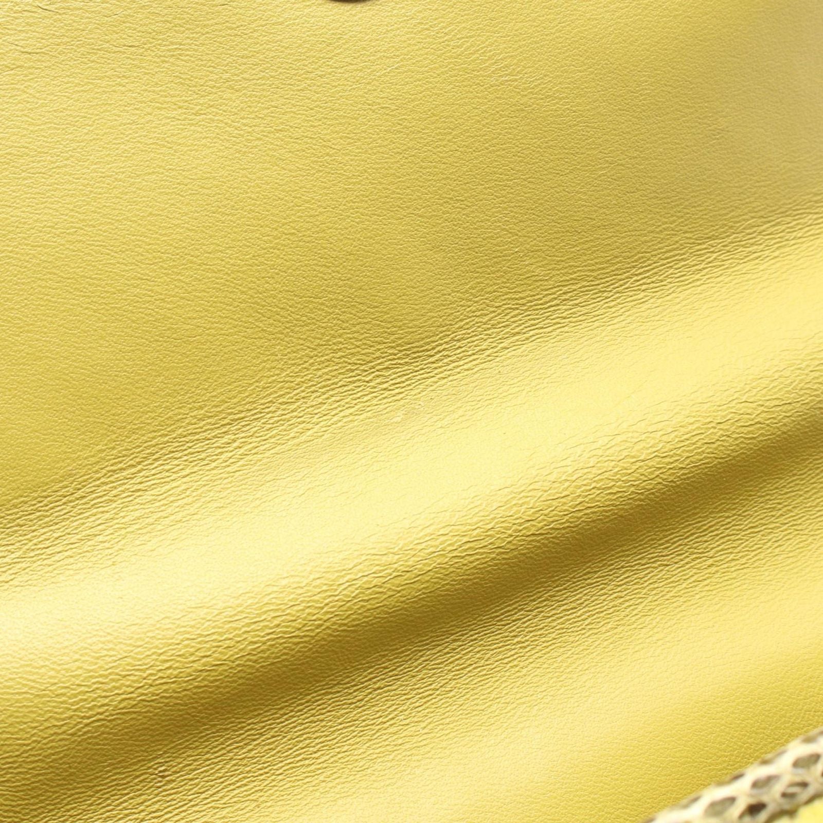 Bottega Veneta Shoulder Bag Olympia Intrecciato Green Exotic Leather Chain — view 5