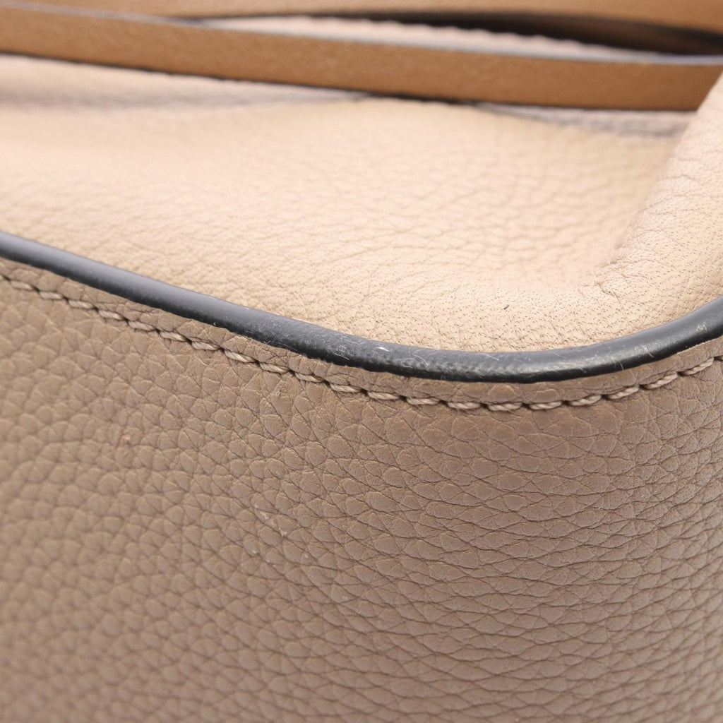 Loewe Hammock Small 2-Way Gray Leather Shoulder Bag — view 6