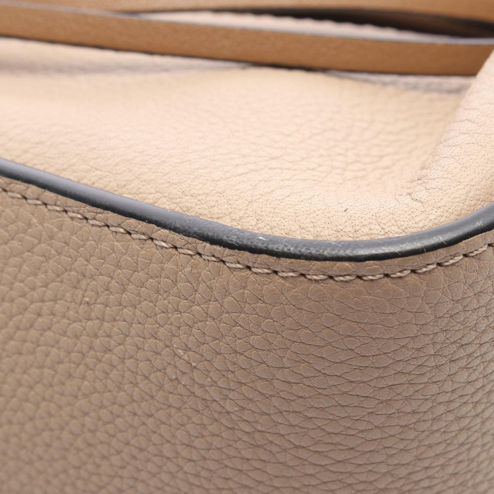 Loewe Hammock Small 2-Way Gray Leather Shoulder Bag — view 6