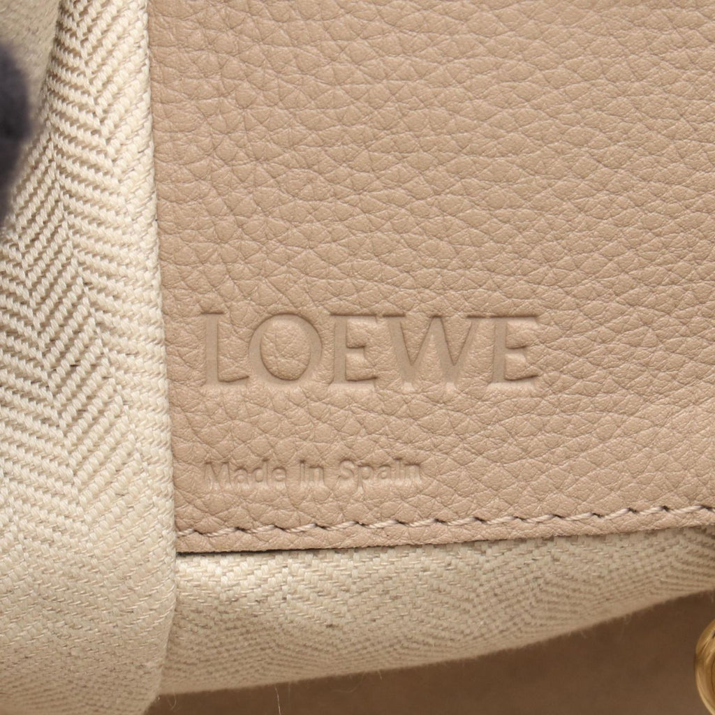 Loewe Hammock Small 2-Way Gray Leather Shoulder Bag — view 4