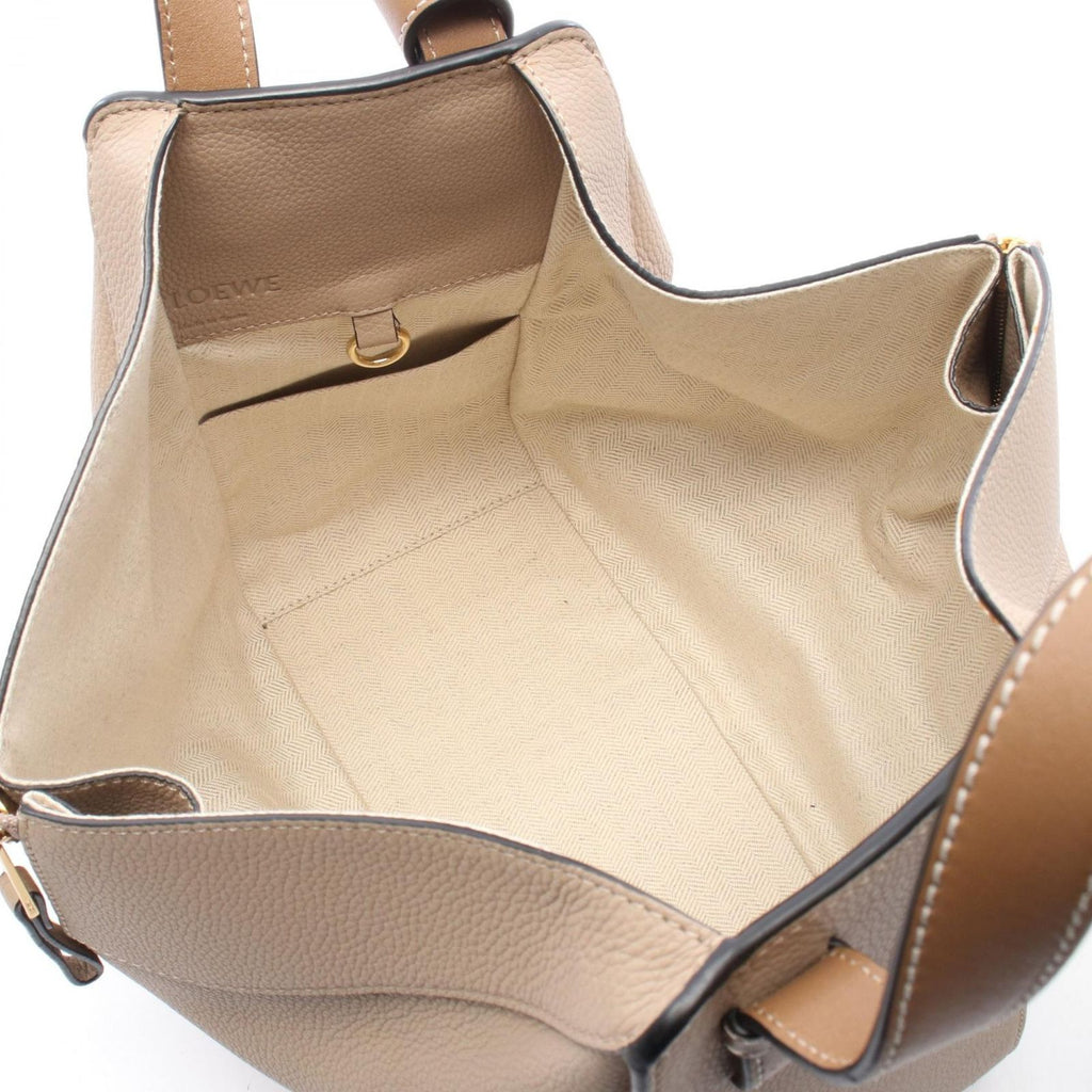 Loewe Hammock Small 2-Way Gray Leather Shoulder Bag — view 3