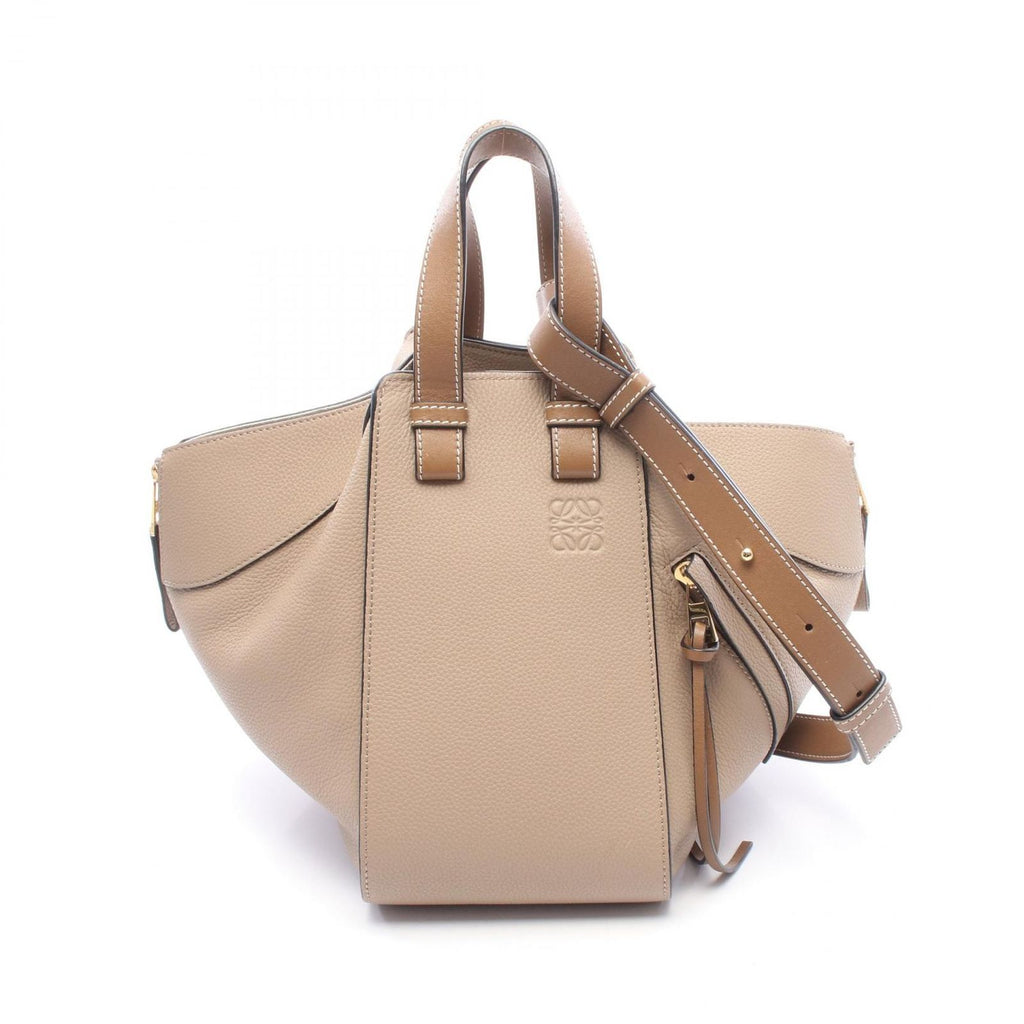 Loewe Hammock Small 2-Way Gray Leather Shoulder Bag