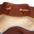 Loewe Handbag Hammock Drawstring Bag Mini 2-Way Brown Leather — view 7
