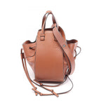 Loewe Handbag Hammock Drawstring Bag Mini 2-Way Brown Leather