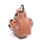 Loewe Handbag Hammock Drawstring Bag Mini 2-Way Brown Leather — view 2