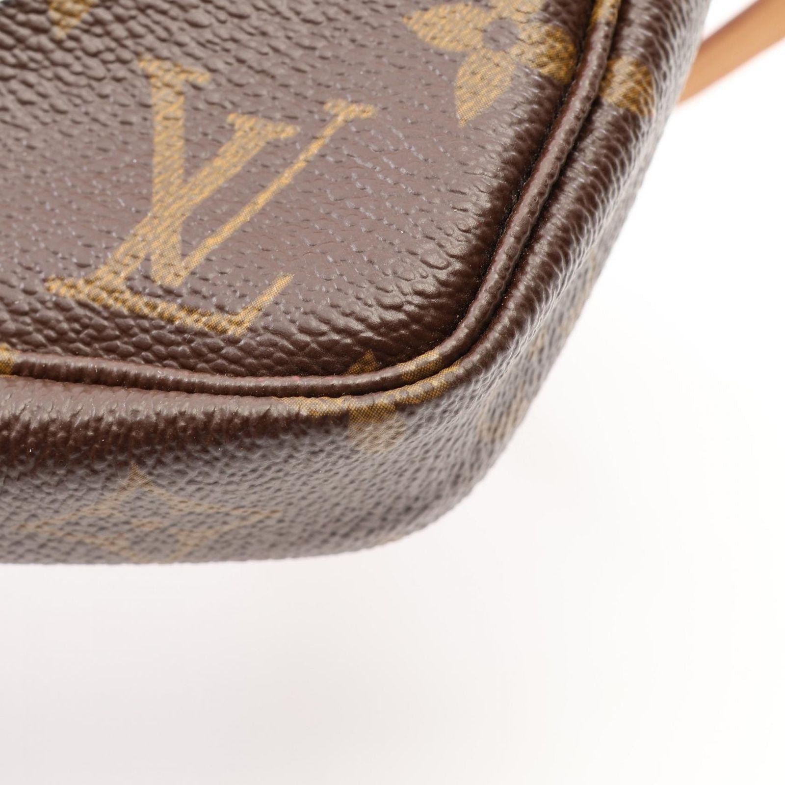 Louis Vuitton Handbag Pochette Accessory Soir Canvas Leather LV Takashi Murakami — view 6