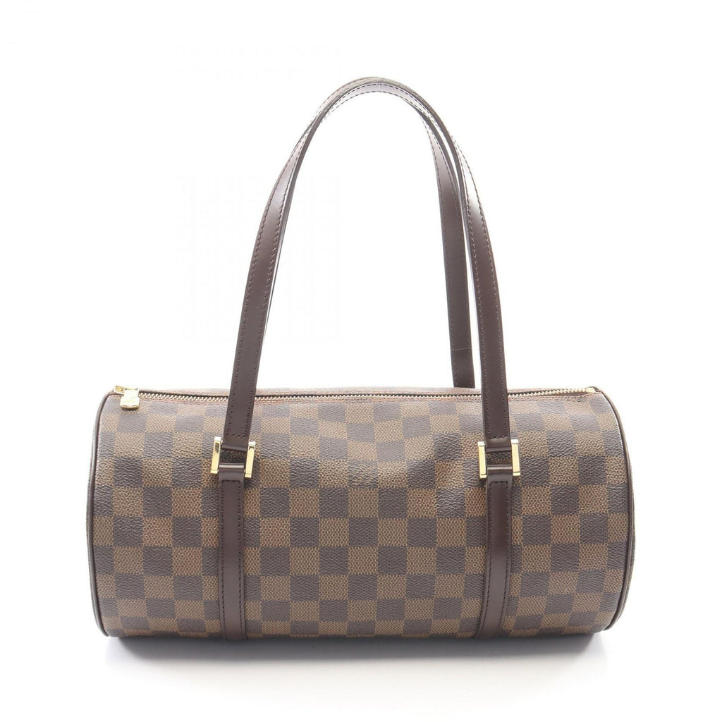 Louis Vuitton Papillon 30 Damier Ebene Canvas Leather GM Handbag