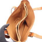 Celine Tote Bag Macadam Brown Dark Canvas Leather — view 3