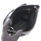 Bottega Veneta Shoulder Bag Intrecciato Black Navy Leather — view 3