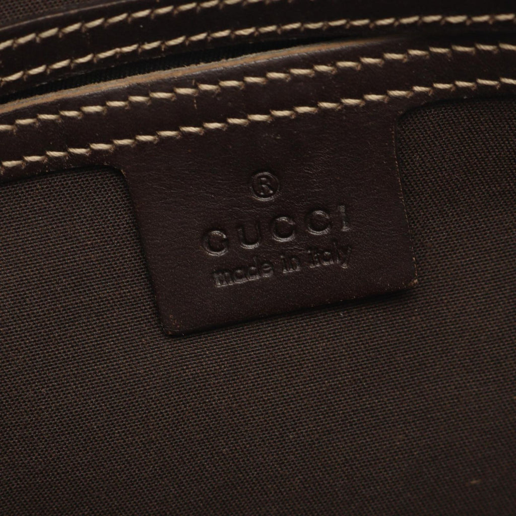 Gucci Shoulder Bag GG Supreme Beige Brown Canvas Leather — view 4