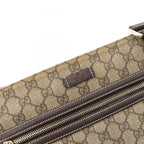 Gucci Shoulder Bag GG Supreme Beige Brown Canvas Leather — view 5
