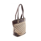 Gucci Tote Bag GG Canvas Beige Brown Horsebit — view 2