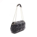 Dior Shoulder Bag Milly la Foret Cannage Black Leather Chain — view 2