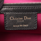 Dior Shoulder Bag Milly la Foret Cannage Black Leather Chain — view 4
