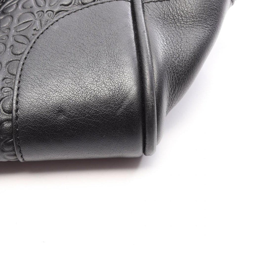 Loewe Amazona 75 Repeat Anagram 2-Way Black Leather Handbag — view 8