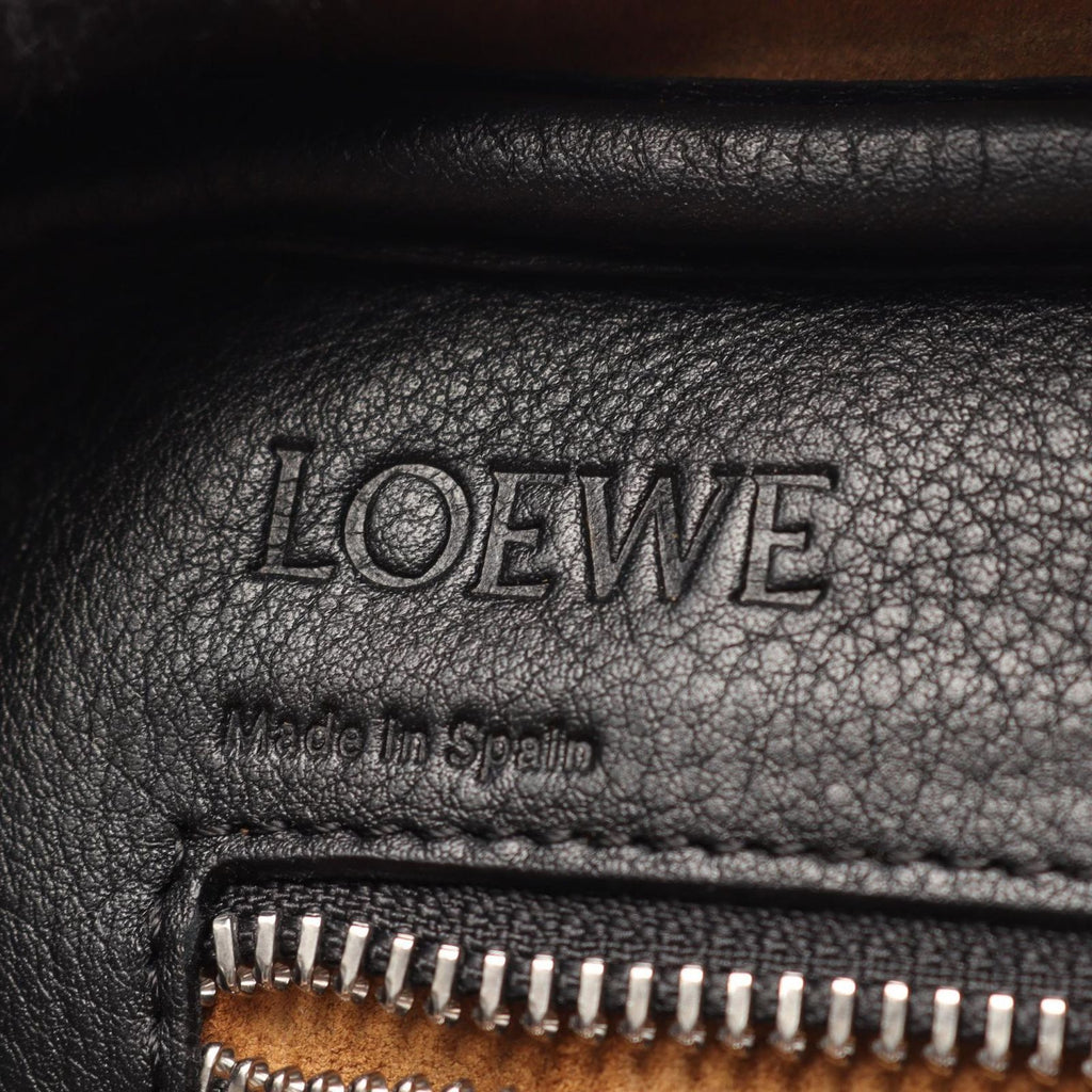 Loewe Amazona 75 Repeat Anagram 2-Way Black Leather Handbag — view 4