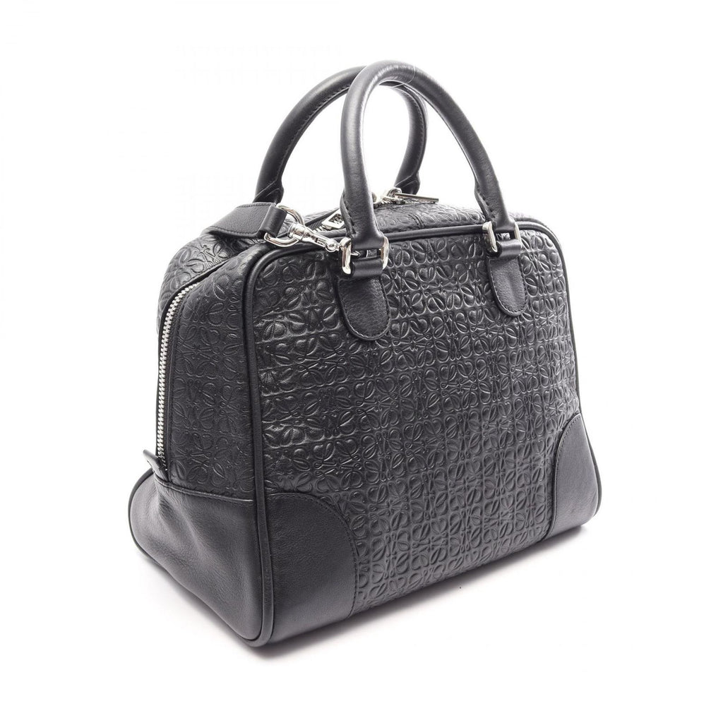 Loewe Amazona 75 Repeat Anagram 2-Way Black Leather Handbag — view 2