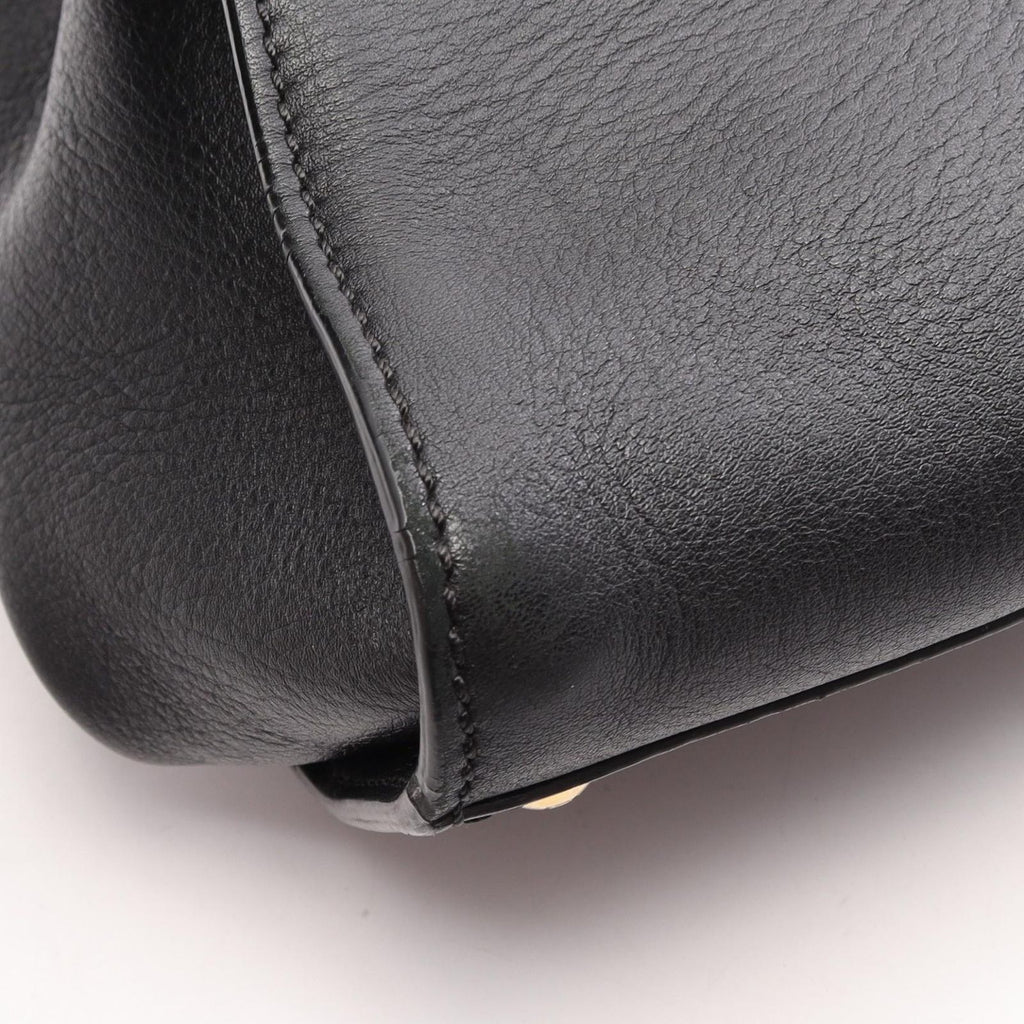 Fendi Peekaboo Large 2-Way Black Leather Handbag — view 7